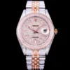 Rolex Super Clone Datejust 126300 41mm Full-Diamond Dial