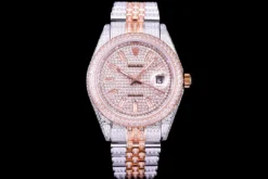 Rolex Super Clone Datejust 126300 41mm Full-Diamond Dial