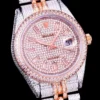 Super Clone Rolex Datejust 126300 41mm Full-Diamond Dial