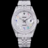 Rolex Super Clone Datejust 126300 41mm Full-Diamond Dial Arabic