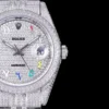 Fake Rolex Datejust 126300 41mm Full-Diamond Dial Arabic