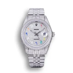 Replica Rolex Datejust 126300 41mm Full-Diamond Dial Arabic