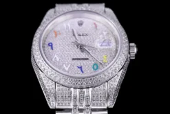 Rolex Replica Datejust 126300 41mm Full-Diamond Dial Arabic