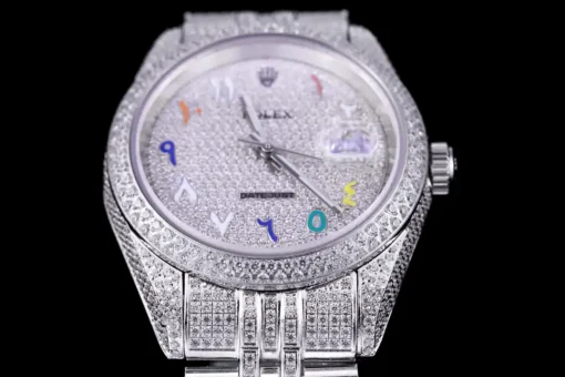 Rolex Replica Datejust 126300 41mm Full-Diamond Dial Arabic