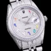 Super Clone Rolex Datejust 126300 41mm Full-Diamond Dial Arabic