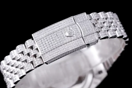 Rolex Clone Datejust 126300 41mm Full-Diamond Dial Arabic