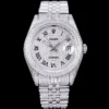 Rolex Super Clone Datejust 126300 41mm Full-Diamond Dial Roman