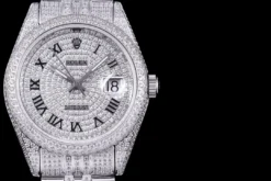 Fake Rolex Datejust 126300 41mm Full-Diamond Dial Roman