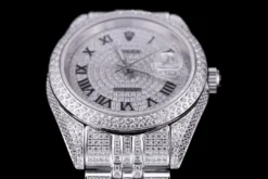 Rolex Replica Datejust 126300 41mm Full-Diamond Dial Roman