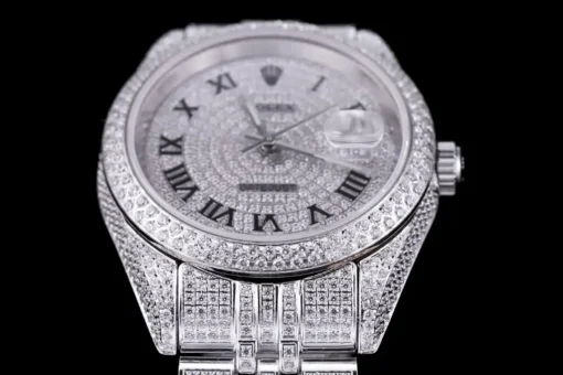 Rolex Replica Datejust 126300 41mm Full-Diamond Dial Roman