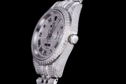 Best Fake Rolex Datejust 126300 41mm Full-Diamond Dial Roman