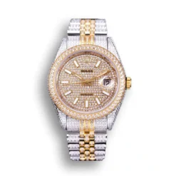 Replica Rolex Datejust 126300 41mm Full-Diamond White Baton Markers