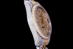 Best Replica Rolex Datejust 126300 41mm Full-Diamond White Baton Markers
