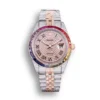 Replica Rolex Datejust 126300 41mm Roman Dial Full-Diamond Rainbow Bezel