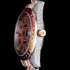Best Replica Rolex Datejust 126300 41mm Roman Dial Full-Diamond Rainbow Bezel