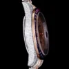 Best Rolex Replica Datejust 126300 41mm Roman Dial Full-Diamond Rainbow Bezel