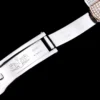 Rolex Clone Watches Datejust 126300 41mm Roman Dial Full-Diamond Rainbow Bezel