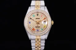 Rolex Super Clone Datejust 126300 41mm Roman Diamond Dial