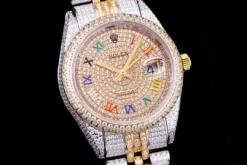 Super Clone Rolex Datejust 126300 41mm Roman Diamond Dial