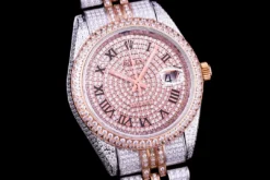 Super Clone Rolex Datejust 126300 Full-Diamond 41mm Dial