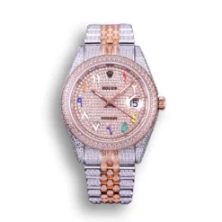 Replica Rolex Datejust 126300 Full-Diamond Arabic Dial 41mm