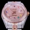 Rolex Replica Datejust 126300 Full-Diamond Arabic Dial 41mm