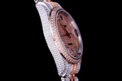 Best Replica Rolex Datejust 126300 Full-Diamond Arabic Dial 41mm