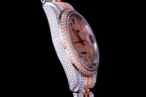 Best Replica Rolex Datejust 126300 Full-Diamond Arabic Dial 41mm