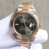 Rolex Super Clone Datejust 126331 41mm Slate Set Roman Dial