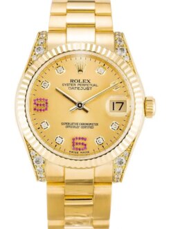 Rolex Super Clone Datejust 178238 Mid-Size 31mm Champagne Dial