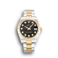 Replica Rolex Datejust 178343 Mid-Size 31mm Black Dial