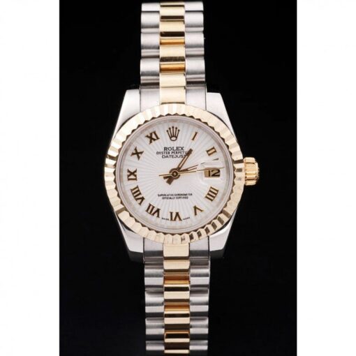 Rolex Super Clone Datejust 26mm White Dial SRL104