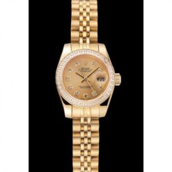 Rolex Super Clone Datejust 28mm Gold Dial 1454096