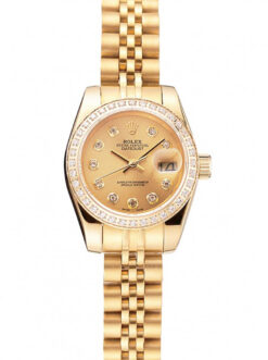 Replica Rolex Datejust 28mm Gold Dial 1454096