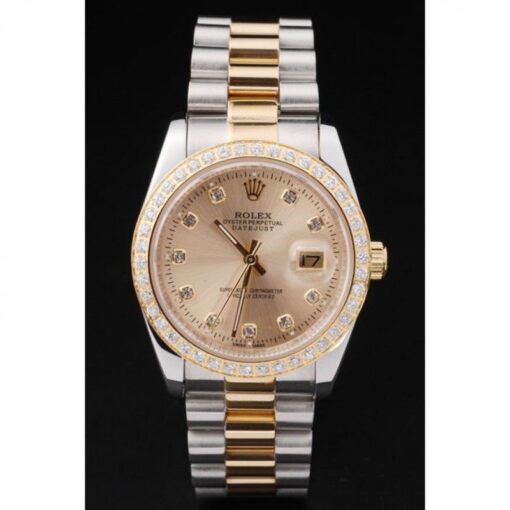 Rolex Super Clone Datejust 36mm Gold Dial SRL40