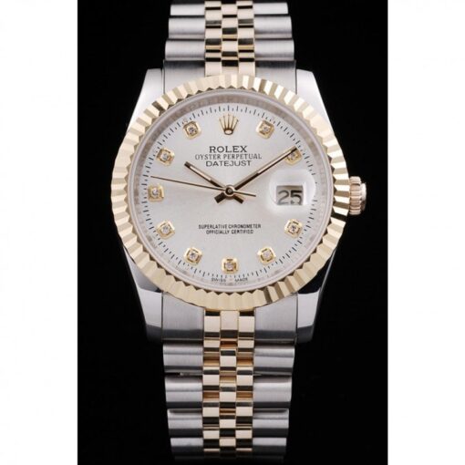 Rolex Super Clone Datejust 36mm White Dial SRL10