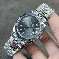 Super Clone Rolex Datejust 41 mm Rhodium Dial 126334 Jubilee