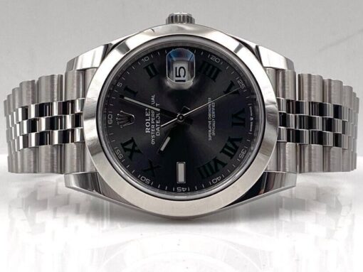 Fake Rolex Datejust 41mm Rhodium Dial 126300 “Wimbledon” Jubilee