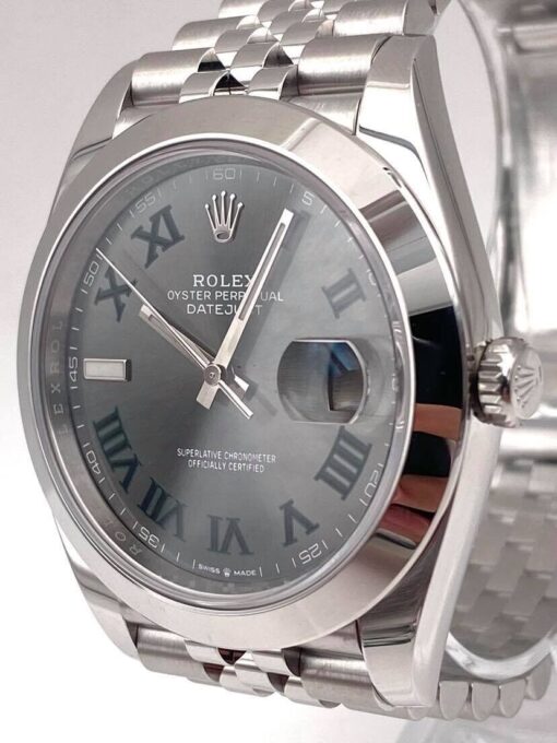 Super Clone Rolex Datejust 41mm Rhodium Dial 126300 “Wimbledon” Jubilee