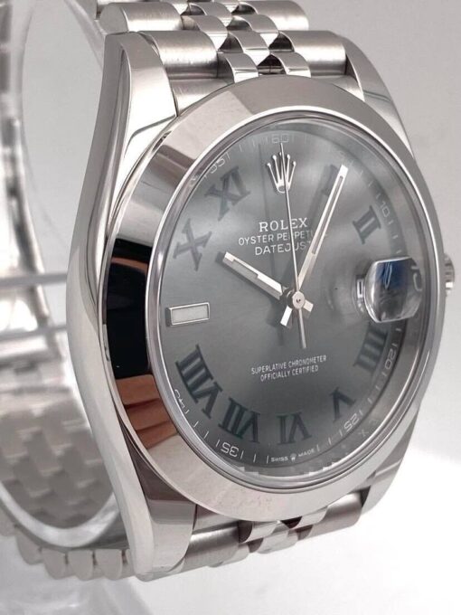 Best Fake Rolex Datejust 41mm Rhodium Dial 126300 “Wimbledon” Jubilee