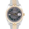 Rolex Super Clone Datejust 41mm Rhodium Dial 126333 “Wimbledon” Flutted / Jubilee
