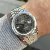 Rolex Clone Watches Datejust 41mm Rhodium Dial 126334 “Wimbledon” Flutted / Jubilee