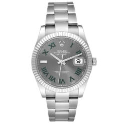Replica Rolex Datejust 41mm Rhodium Dial 126334 “Wimbledon” Flutted / Oyster