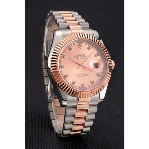 Fake Rolex Datejust 41mm Rose-Gold Dial REP016816