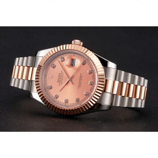 Super Clone Rolex Datejust 41mm Rose-Gold Dial REP016816
