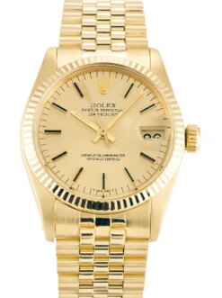 Rolex Super Clone Datejust 6827 Mid-Size 30mm Champagne Dial
