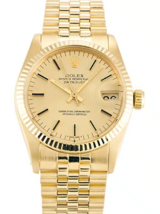 Rolex Super Clone Datejust 6827 Mid-Size 30mm Champagne Dial