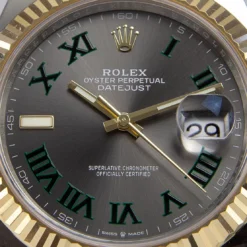 Rolex Super Clone Datejust II 41mm Rhodium Dial 126333 “Wimbledon” Two-Tone Oyster