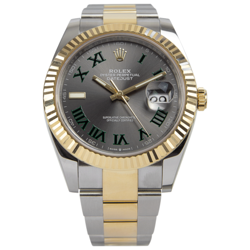 Replica Rolex Datejust II 41mm Rhodium Dial 126333 “Wimbledon” Two-Tone Oyster