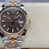 Rolex Super Clone Datejust m126331 41mm Chocolate Dial Jubilee Bracelet